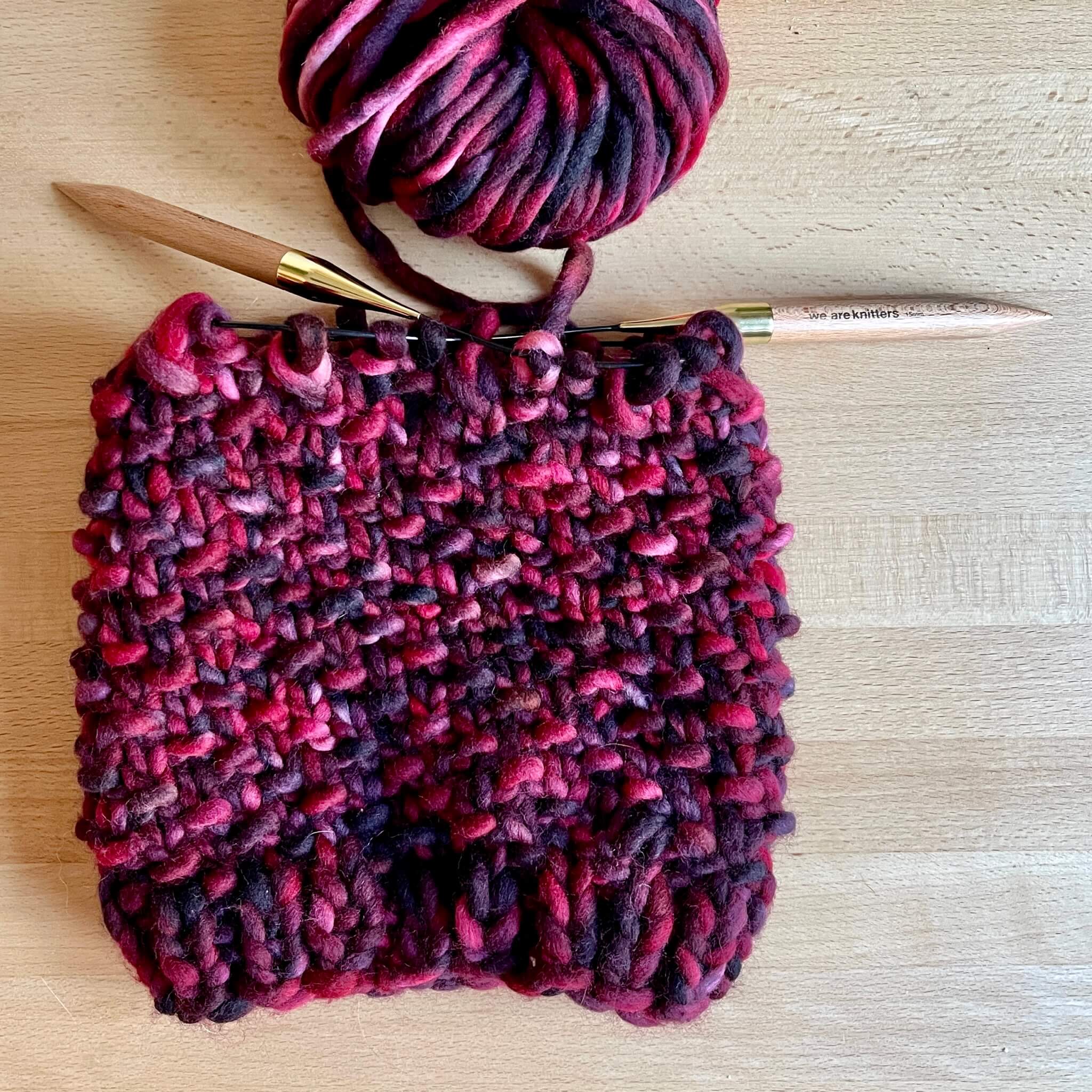 Pletená čepice z vlny The Wool - Bordeux